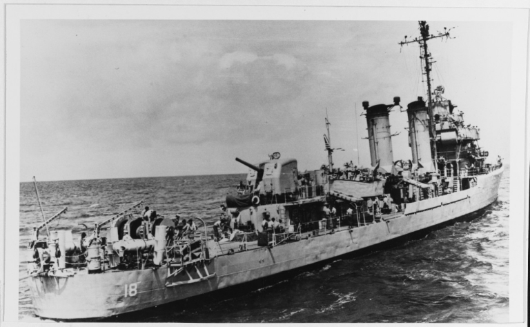 The Navy minesweeper USS Caine 